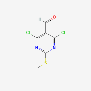 4,6-Dichloro-2-(methylthio)pyrimidine-5-carbaldehyde