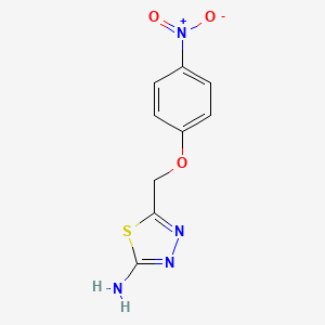 5-[(4-nitrophenoxy)methyl]-1,3,4-thiadiazol-2-amine