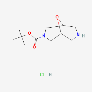 tert-Butyl 9-oxa-3,7-diazabicyclo[3.3.1]nonane-3-carboxylate hydrochloride