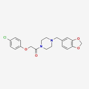 1-(2-[4-Chlorophenoxy]acetyl)-4-(3,4-methylenedioxybenzyl)piperazine