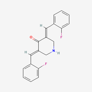 3,5-Bis(2-fluorobenzylidene)piperidin-4-one