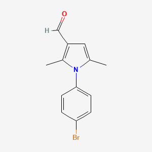 1-(4-Bromo-phenyl)-2,5-dimethyl-1H-pyrrole-3-carbaldehyde