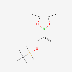 tert-Butyldimethyl((2-(4,4,5,5-tetramethyl-1,3,2-dioxaborolan-2-yl)allyl)oxy)silane