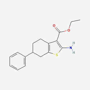 Ethyl 2-amino-6-phenyl-4,5,6,7-tetrahydrobenzo[b]thiophene-3-carboxylate