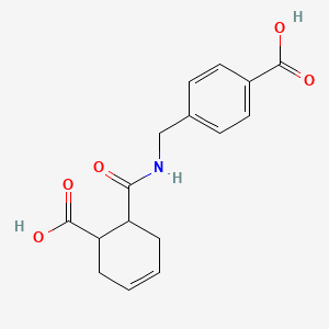 4-((6-Carboxycyclohex-3-ene-1-carboxamido)methyl)benzoic acid
