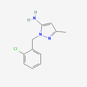 2-[(2-chlorophenyl)methyl]-5-methyl-pyrazol-3-amine