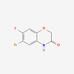 6-Bromo-7-fluoro-2,4-dihydro-1,4-benzoxazin-3-one, 96%