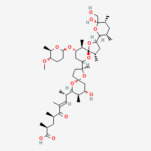 (2S,4R,8S,E)-8-((2S,2'R,4'S,5R,5'S,7R,7'R,8R,9S,9'S,10'R)-9-Hydroxy-2'-((2S,3S,5R,6R)-6-hydroxy-6-(hydroxymethyl)-3,5-dimethyltetrahydro-2H-pyran-2-yl)-9'-(((2S,5S,6R)-5-methoxy-6-methyltetrahydro-2H-pyran-2-yl)oxy)-2,4',8,10'-tetramethyl-1,1',6,6'-tetrao