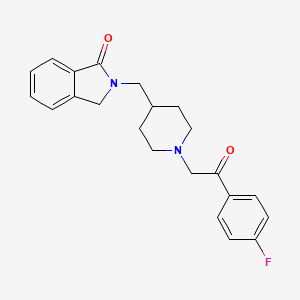 2-((1-(2-(4-Fluorophenyl)-2-oxoethyl)piperidin-4-yl)methyl)isoindolin-1-one