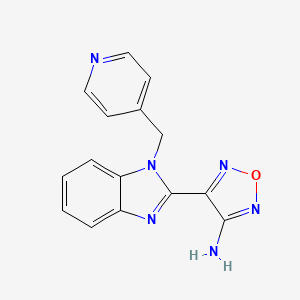4-(1-(Pyridin-4-ylmethyl)-1H-benzo[d]imidazol-2-yl)-1,2,5-oxadiazol-3-amine