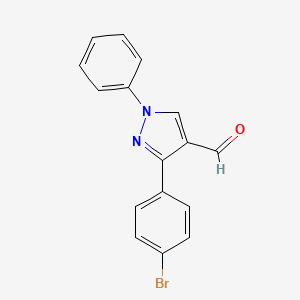 3-(4-Bromophenyl)-1-phenyl-1H-pyrazole-4-carbaldehyde
