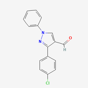 3-(4-Chlorophenyl)-1-phenyl-1H-pyrazole-4-carbaldehyde