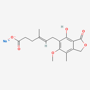 Sodium (E)-6-(4-hydroxy-6-methoxy-7-methyl-3-oxo-1,3-dihydroisobenzofuran-5-yl)-4-methylhex-4-enoate
