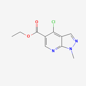 Ethyl 4-chloro-1-methyl-1H-pyrazolo[3,4-b]pyridine-5-carboxylate