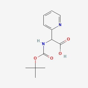 2-((tert-Butoxycarbonyl)amino)-2-(pyridin-2-yl)acetic acid