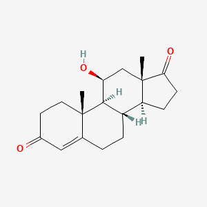 (8S,9S,10R,11S,13S,14S)-11-Hydroxy-10,13-dimethyl-7,8,9,10,11,12,13,14,15,16-decahydro-1H-cyclopenta[a]phenanthrene-3,17(2H,6H)-dione