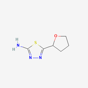 5-(tetrahydrofuran-2-yl)-1,3,4-thiadiazol-2-amine