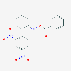 [(1E)-2-(2,4-Dinitrophenyl)cyclohexylidene]amino 2-methylbenzoate