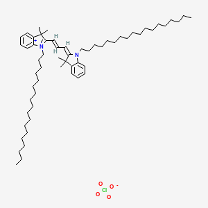 2-(3-(3,3-Dimethyl-1-octadecylindolin-2-ylidene)prop-1-en-1-yl)-3,3-dimethyl-1-octadecyl-3H-indol-1-ium perchlorate