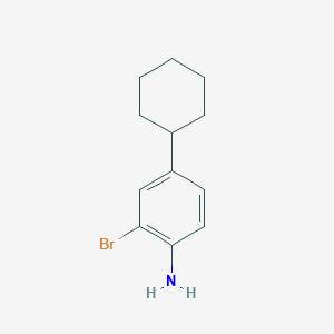 2-Bromo-4-cyclohexylbenzenamine