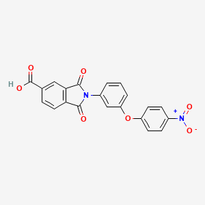 2-(3-(4-Nitrophenoxy)phenyl)-1,3-dioxoisoindoline-5-carboxylic Acid