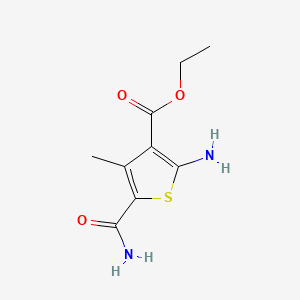 Ethyl 2-amino-5-carbamoyl-4-methylthiophene-3-carboxylate