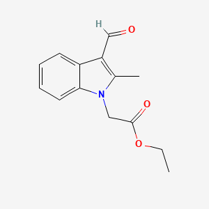 ethyl (3-formyl-2-methyl-1H-indol-1-yl)acetate