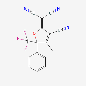 2-(3-Cyano-4-methyl-5-phenyl-5-(trifluoromethyl)furan-2(5H)-ylidene)malononitrile