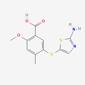 5-(2-Aminothiazol-5-Ylthio)-2-Methoxy-4-Methylbenzoic Acid