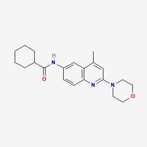 N-(4-Methyl-2-morpholinoquinolin-6-yl)cyclohexanecarboxamide