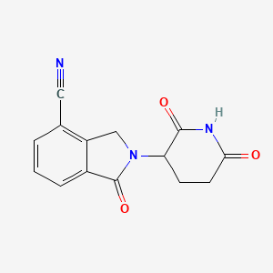 2-(2,6-Dioxopiperidin-3-yl)-1-oxoisoindoline-4-carbonitrile