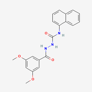 2-(3,5-Dimethoxybenzoyl)-N-(naphthalen-1-yl)hydrazinecarboxamide