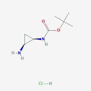 rel-tert-Butyl ((1R,2S)-2-aminocyclopropyl)carbamate hydrochloride