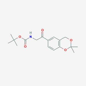 tert-Butyl (2-(2,2-dimethyl-4H-benzo[d][1,3]dioxin-6-yl)-2-oxoethyl)carbamate