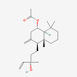 (1S,4S,4aR,8aS)-4-((S)-3-Hydroxy-3-methylpent-4-en-1-yl)-4a,8,8-trimethyl-3-methylenedecahydronaphthalen-1-yl acetate