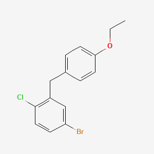 4-Bromo-1-chloro-2-(4-ethoxybenzyl)benzene