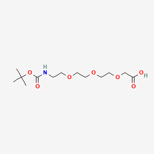 2,2-Dimethyl-4-oxo-3,8,11,14-tetraoxa-5-azahexadecan-16-oic acid
