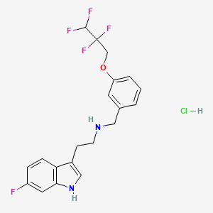 2-(6-Fluoro-1H-indol-3-yl)-N-(3-(2,2,3,3-tetrafluoropropoxy)benzyl)ethanamine Hydrochloride