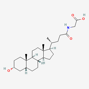 ((R)-4-((3R,5R,8R,9S,10S,13R,14S,17R)-3-Hydroxy-10,13-Dimethylhexadecahydro-1H-cyclopenta[a]phenanthren-17-yl)pentanoyl)glycine