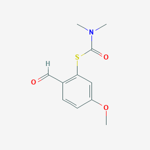 S-(2-Formyl-5-methoxyphenyl) N，N-dimethylcarbamothioate
