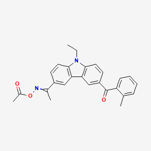 1-(((1-(9-Ethyl-6-(2-methylbenzoyl)-9H-carbazol-3-yl)ethylidene)amino)oxy)ethan-1-one