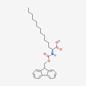 (R)-2-((((9H-fluoren-9-yl)methoxy)carbonyl)amino)tetradecanoic acid