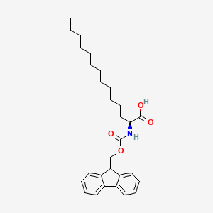 (S)-2-((((9H-fluoren-9-yl)methoxy)carbonyl)amino)tetradecanoic acid