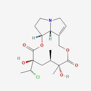 (3R,5R,6S,9A1R,14aR)-3-((R)-1-chloroethyl)-3,6-dihydroxy-5,6-dimethyl-3,4,5,6,9,9a1,11,13,14,14a-decahydro-[1,6]dioxacyclododecino[2,3,4-gh]pyrrolizine-2,7-dione