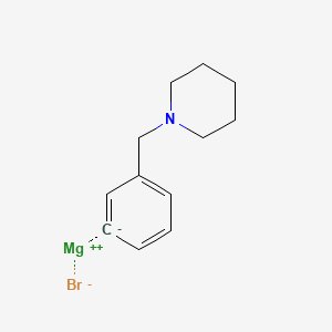[3-(1-Piperidinylmethyl)phenyl]magnesium bromide, 0.25M solution in THF, AcroSeal®