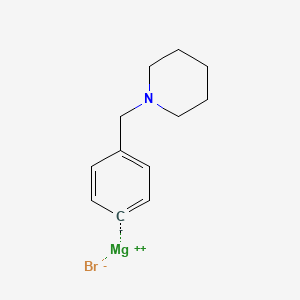 [4-(1-Piperidinylmethyl)phenyl]magnesium bromide, 0.25M solution in THF, AcroSeal®
