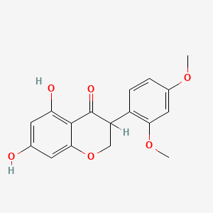 3-(2,4-dimethoxyphenyl)-5,7-dihydroxy-chroman-4-one