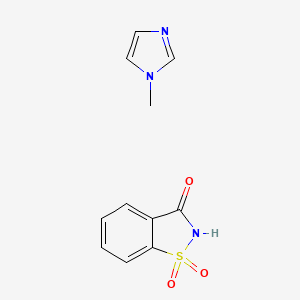 Benzo[d]isothiazol-3(2H)-one 1,1-Dioxide compound with 1-Methyl-1H-imidazole