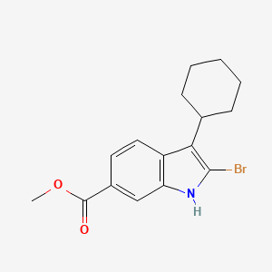 Methyl 2-Bromo-3-cyclohexyl-6-indolecarboxylate