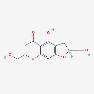 (S)-4-Hydroxy-7-(hydroxymethyl)-2-(2-hydroxypropan-2-yl)-2,3-dihydro-5H-furo[3,2-g]chromen-5-one
